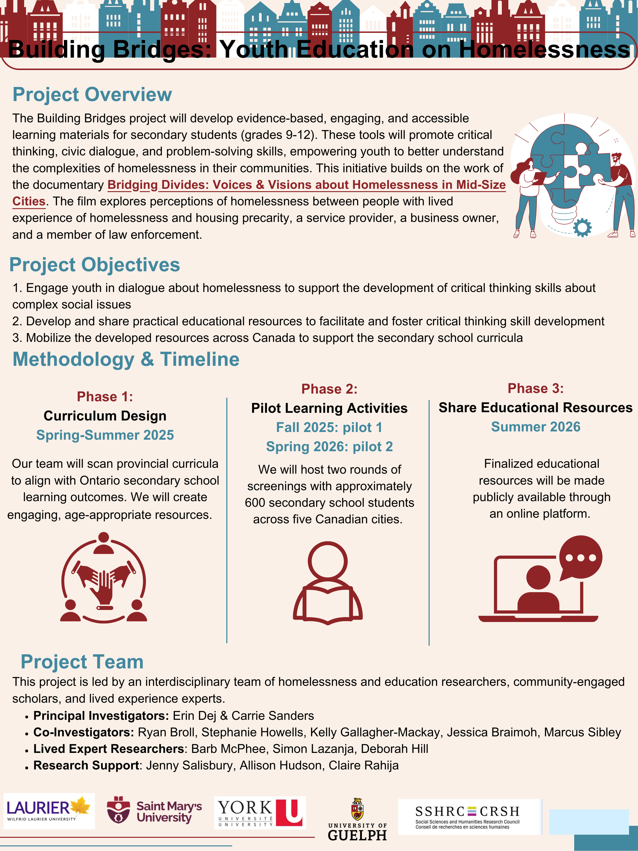 2Building Bridges: Youth Education on Homelessness
