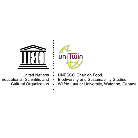 UNESCO Chair on Food, Biodiversity, and Sustainability Studies logo on a white background
