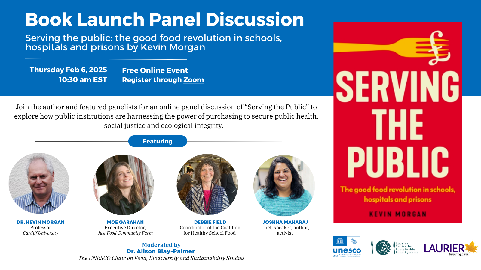 A promotional promotional graphic for Serving the Public: A Book Panel Discussion