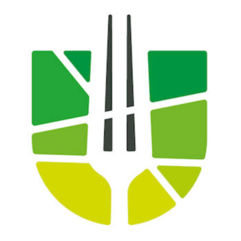 The Urbal logo, a fork with a green background 