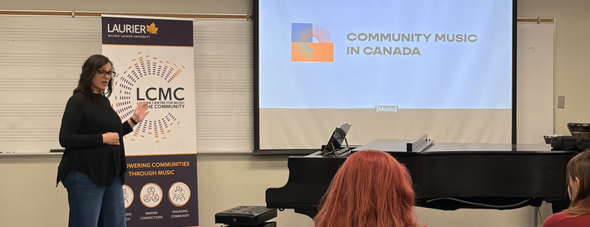 Dr.Yerichuk presenting the Music From Hope documentary