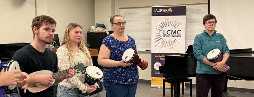  Music From Hope Workshop participants with instruments