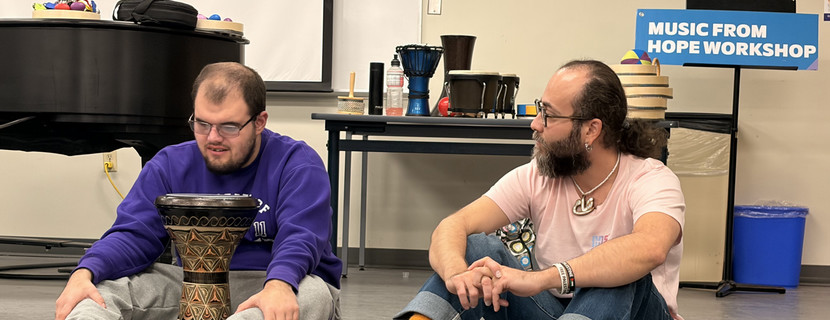  Tarek and Music From Hope Workshop participant