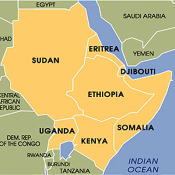map of East Africa