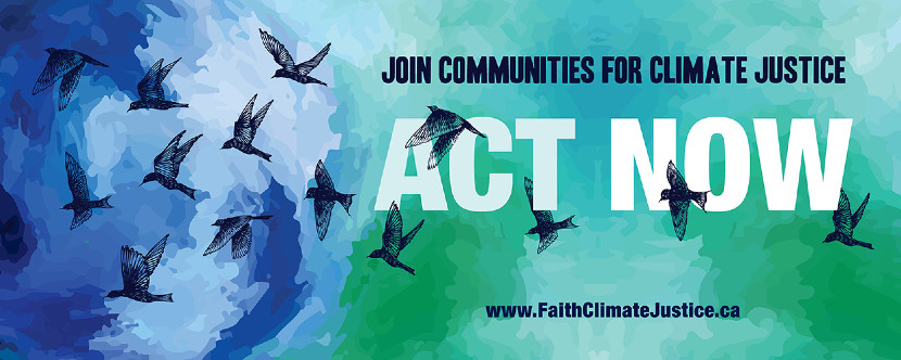 Climate Justice and Sustainability Act now poster