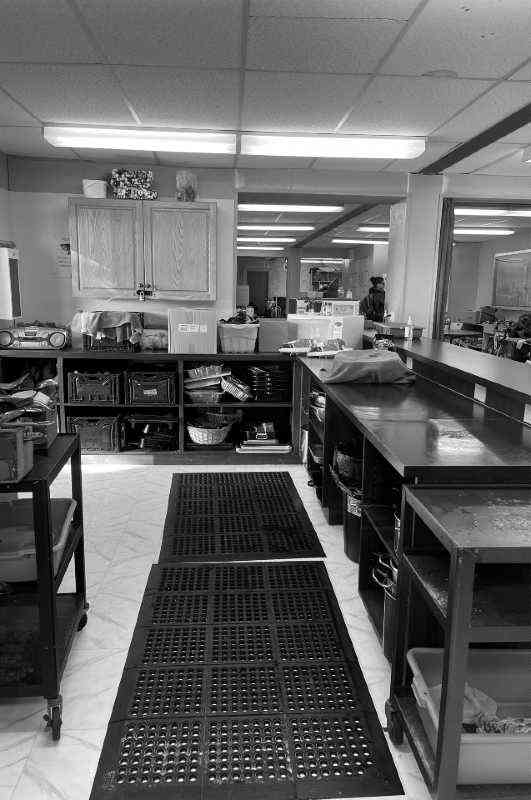 empty community kitchen
