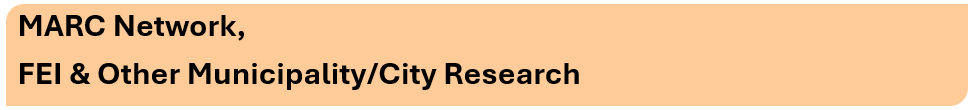 MARC, FEI and Other Municipality City Research label